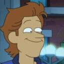 brett hand from inside job on netflix. white with reddish hair swept back in a mullety way, big close-lipped smile, long nose